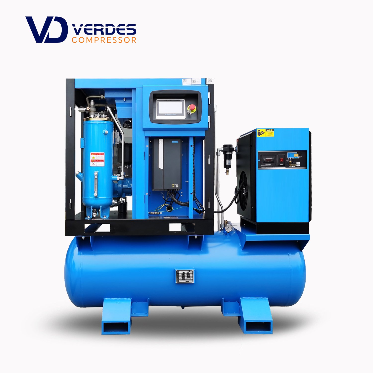 Industrial Rotary Compressor air Screw 4 in 1 Inverter 8 10 16 20 bar Screw Air-Compressor With Dryer for Laser Cutting Machine