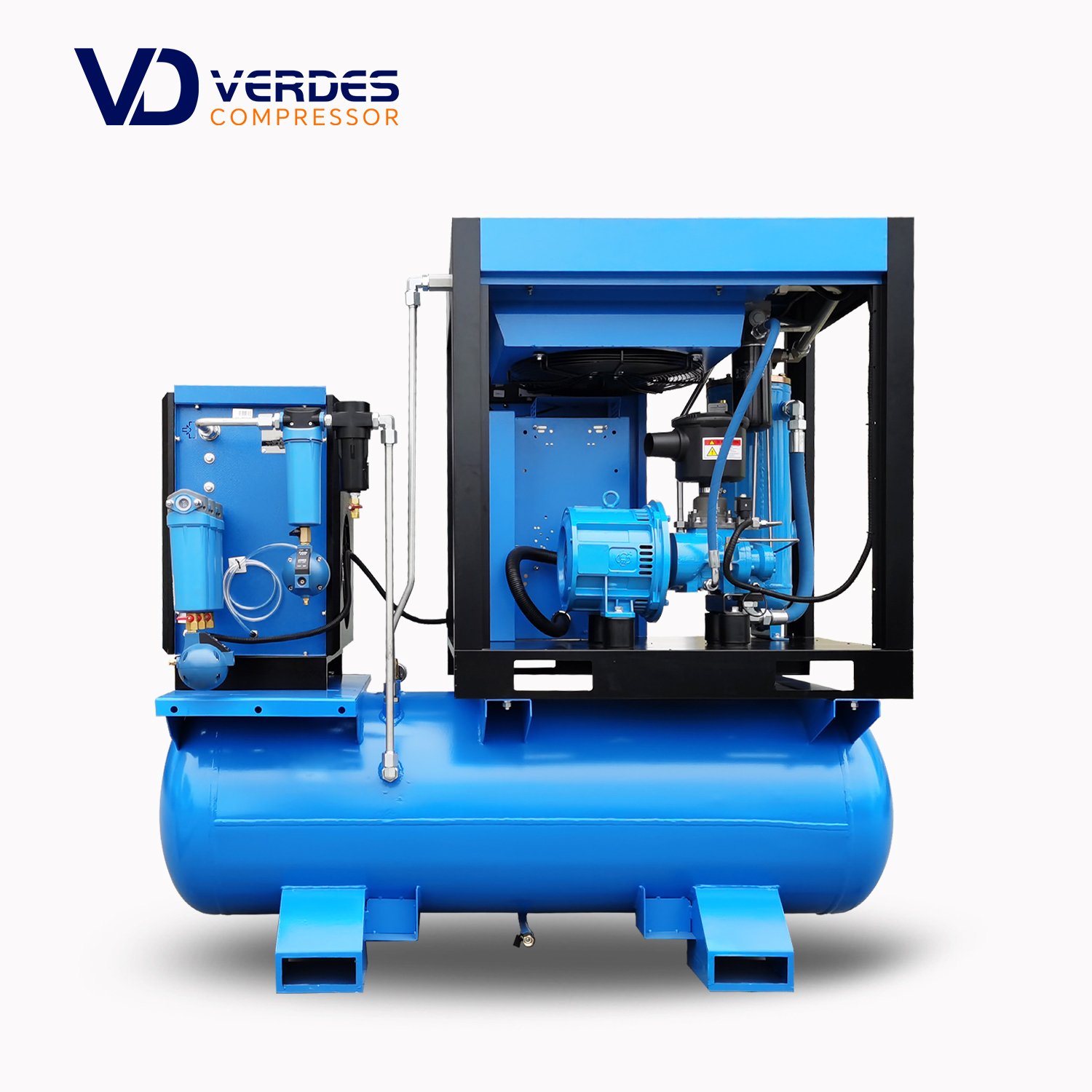 Industrial Rotary Compressor air Screw 4 in 1 Inverter 8 10 16 20 bar Screw Air-Compressor With Dryer for Laser Cutting Machine