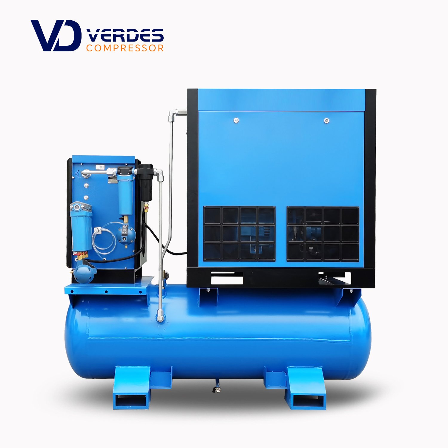 Industrial Rotary Compressor air Screw 4 in 1 Inverter 8 10 16 20 bar Screw Air-Compressor With Dryer for Laser Cutting Machine