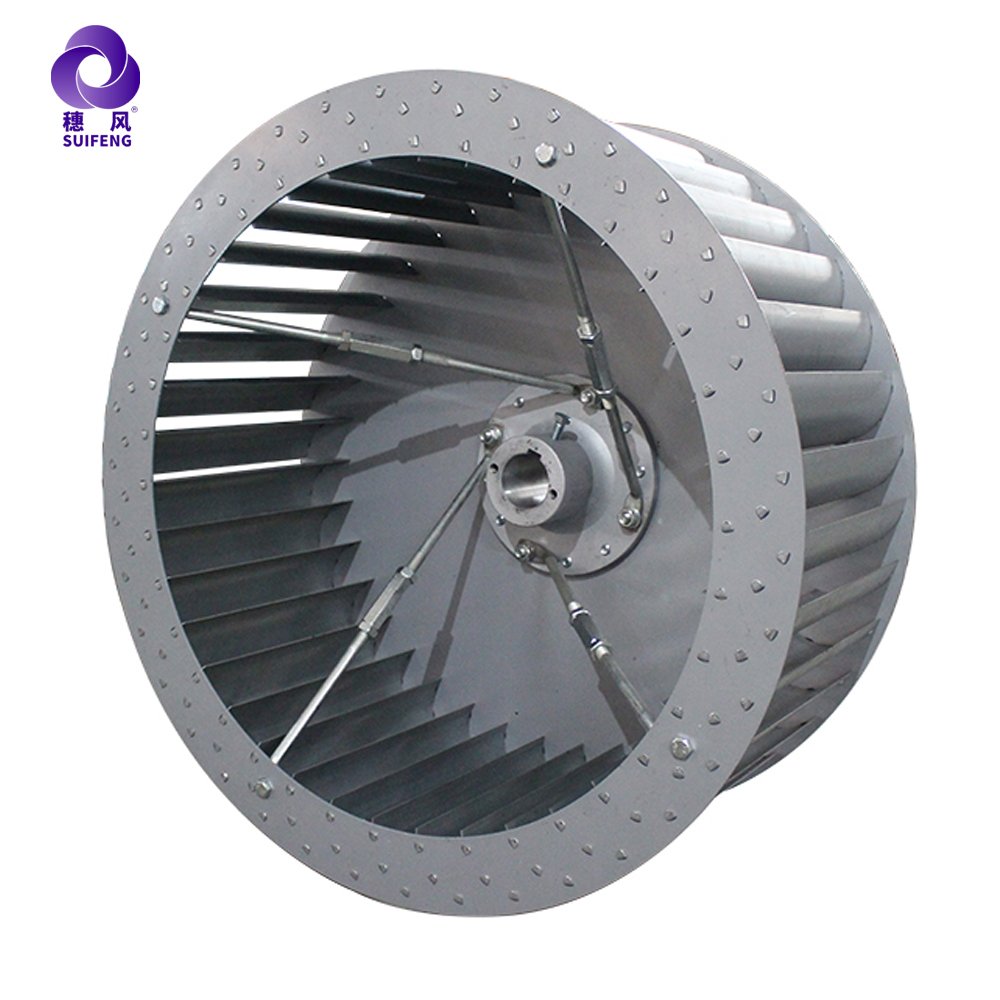 Centrifugal Impellers Fan Ssemble Machine Galvanized Backward Curved Centrifugal Blower Fan Impeller Blades