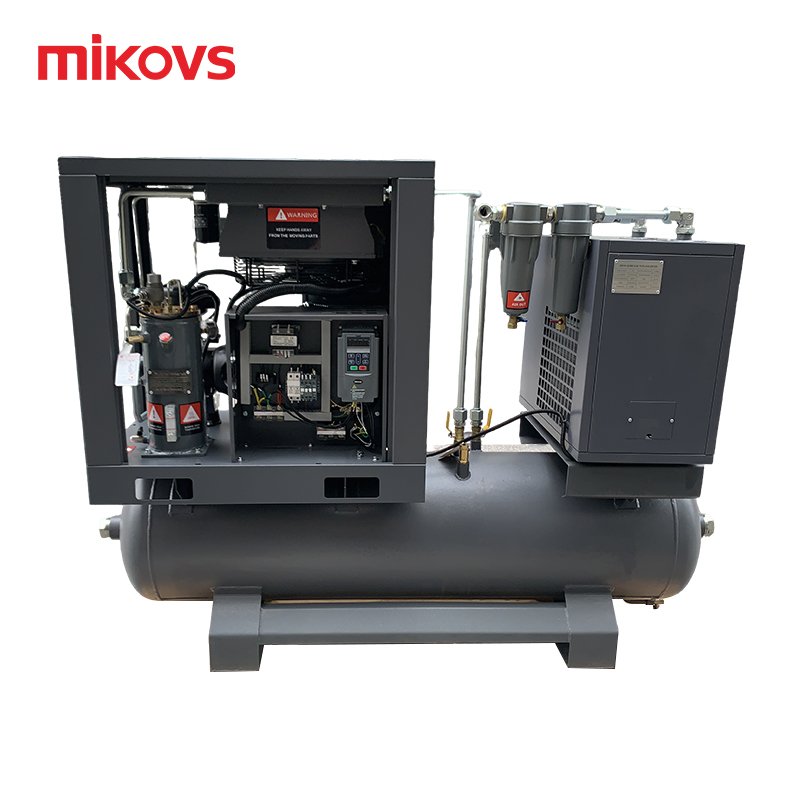 Industrial 8bar 10bar 16bar Integrated 15KW/20HP All in One Screw air Compressor With Tank and Dryer