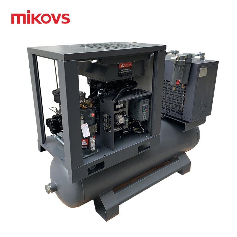Industrial 8bar 10bar 16bar Integrated 15KW/20HP All in One Screw air Compressor With Tank and Dryer