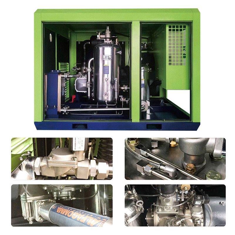 High Pressure Quiet Oxygen Industrial 11kw 15kw 22kw 20 bar 45kw 60hp Fixed Speed Screw air Compressor Air-compressors