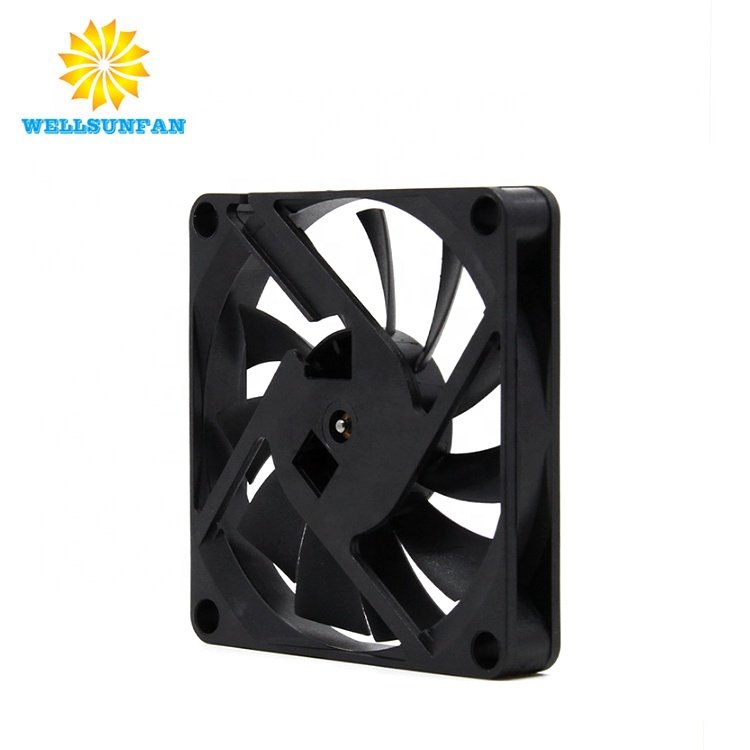 WellSunFan OEM ODM 7010 70x70x10mm Brushless Fan 70mm Ball Bearing 2Pin Mini Cooler Fan 12v Cooling Fan