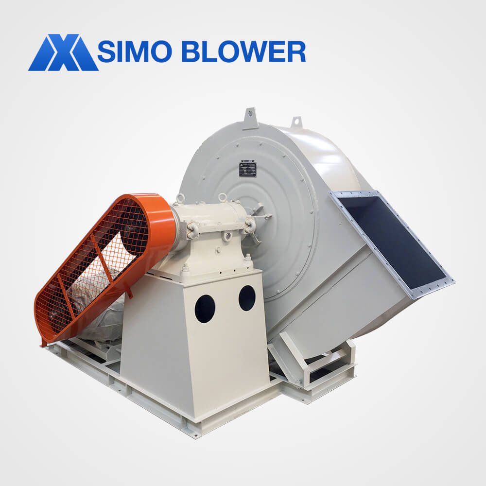 Industrial Hot Air Wood Chip Blower Three Phase Electrical Motor Centrifugal Fan