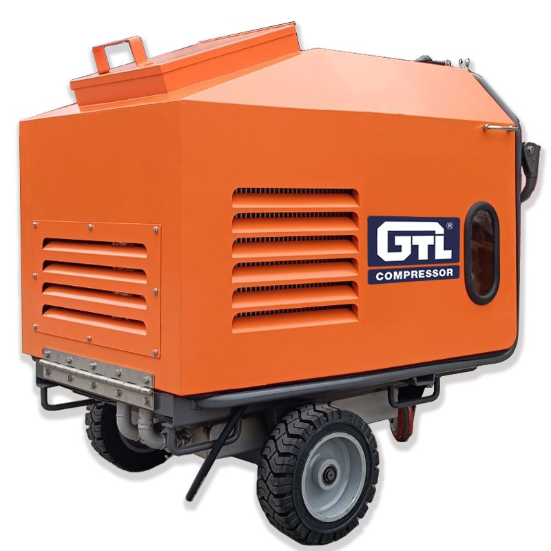 GTL POWER MMDS70S10F-NR2 70cfm 10bar Durable DIesel Screw Portable Air Compressor