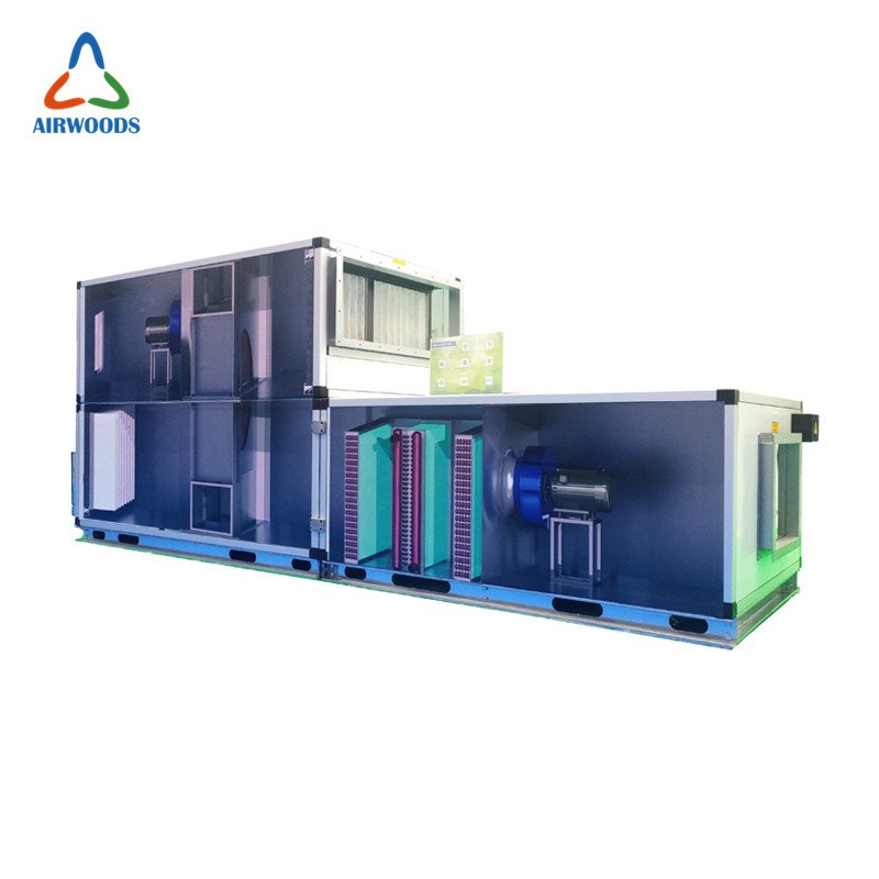 Fresh air Handling Unit System FAHU With Condensing Unit 60kW Cooling