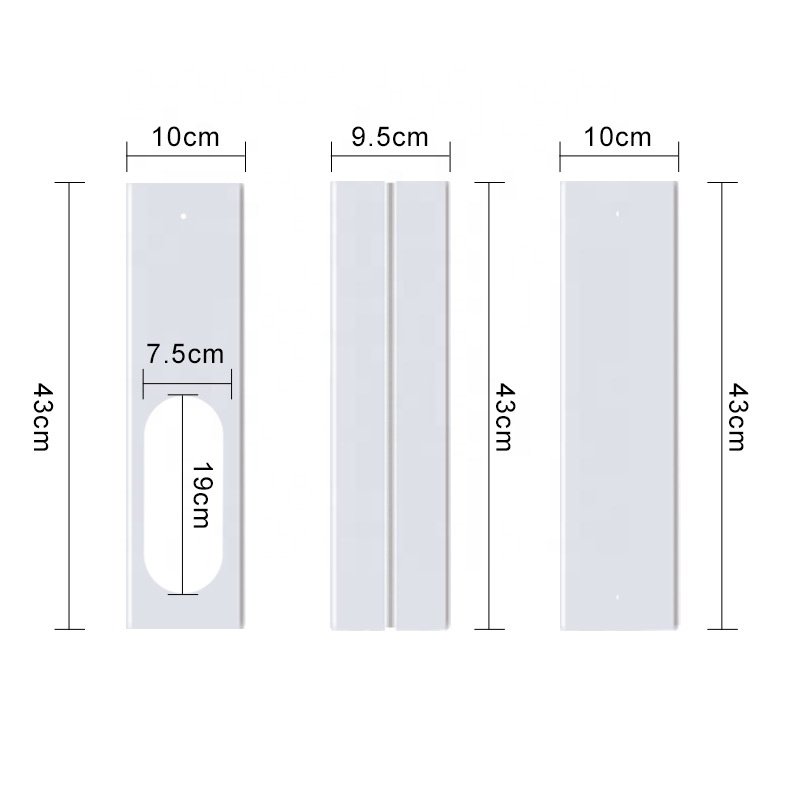 Air Conditioner Duct Hose Unit Portable Air Conditioning Seal Panel Coupler Set Sliding Window AC Vent Kit Fit for Exhaust Hose