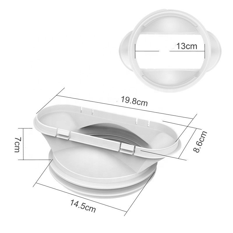 Air Conditioner Duct Hose Unit Portable Air Conditioning Seal Panel Coupler Set Sliding Window AC Vent Kit Fit for Exhaust Hose