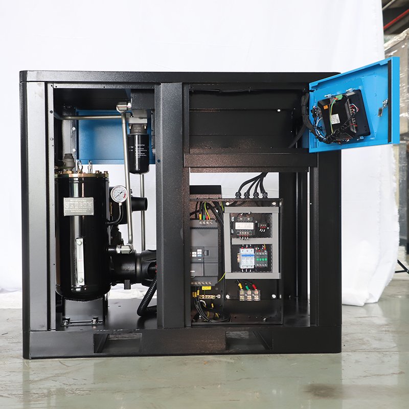 Airking IP54 CE Certification 10HP 7.5KW 8Bar Screw Air Compressor 380V/50HZ 220V/60HZ Fixed Speed Pump Engine Motor Gear