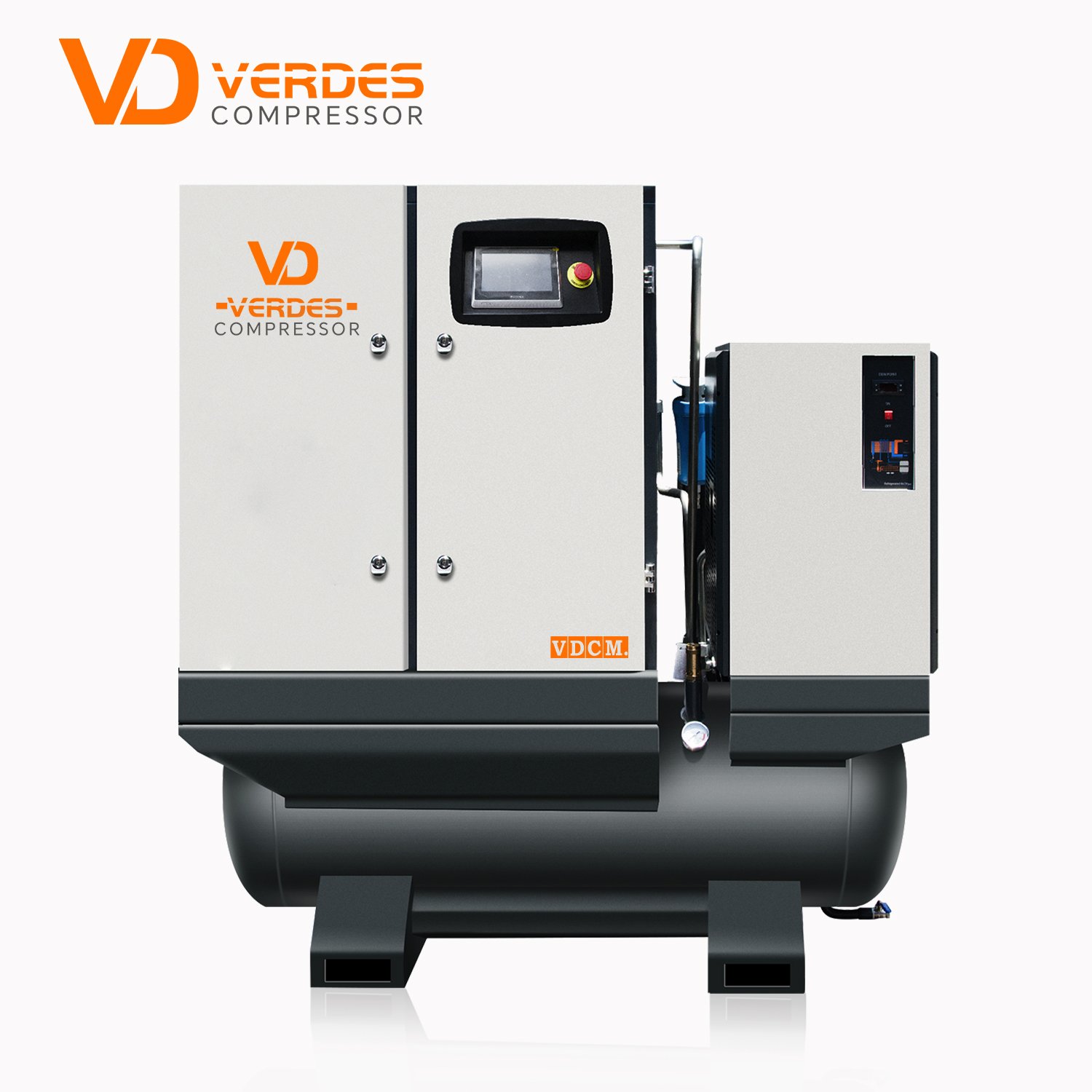20 hp 22 kw 30hp Industrial Rotary Screw air Compressor 15 16 bar Screw Air-compressor With Dryer tank for Laser Cutting Machine
