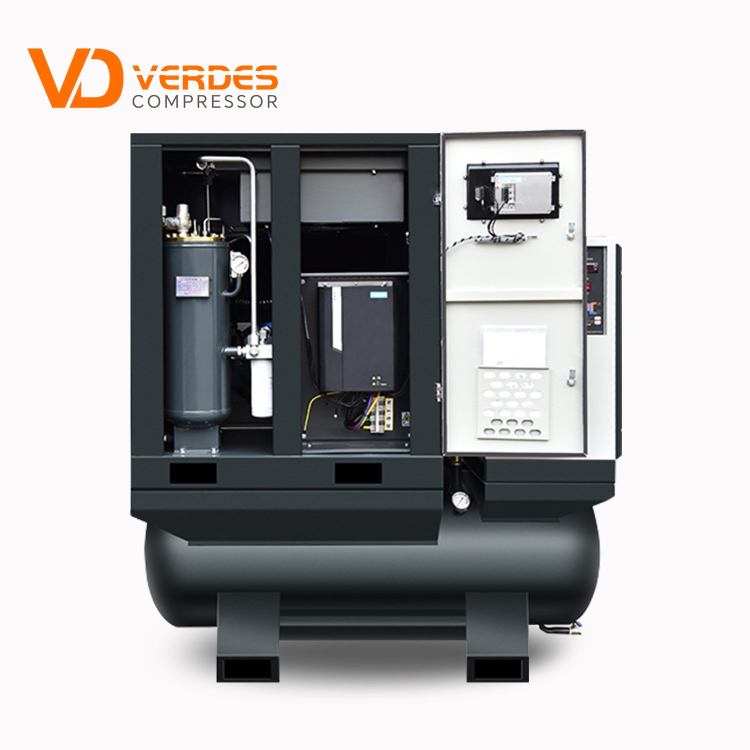 20 hp 22 kw 30hp Industrial Rotary Screw air Compressor 15 16 bar Screw Air-compressor With Dryer tank for Laser Cutting Machine