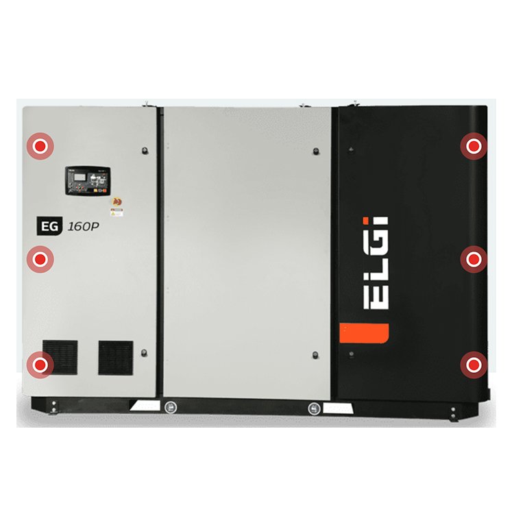 ELGi Oil Injected Air Compressor 132KW 175 HP Screw Air Compressor