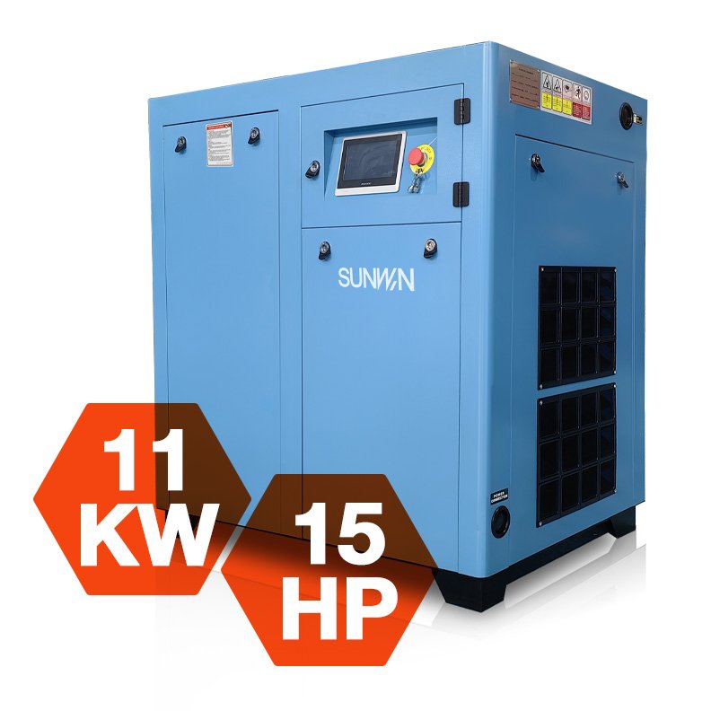 7.5kw 10hp 45kw 60hp Shanghai SUNWIN Permanent Magnet Inverter Air Compressors for Producing Compressed Air