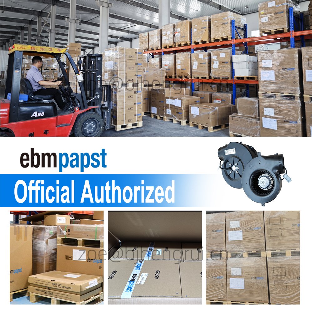 ebmpapst G2E140-NS38-01 230V AC 0.46A/0.51A 105W/115W 50Hz/60Hz 1800RPM/1850RPM Ambulance Press Blower Centrifugal Cooling Fan