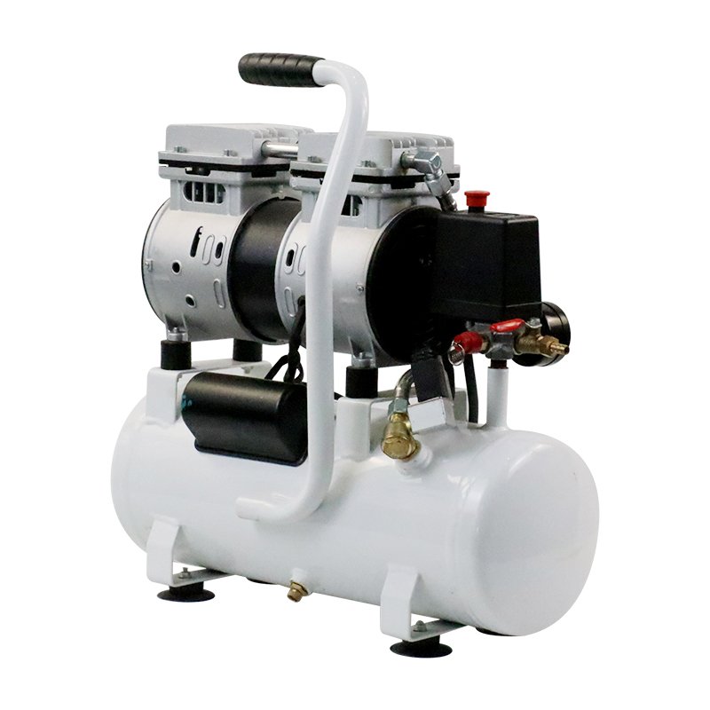 2024 High Quality Silent Oil Free 0.75HP 8Bar 9L Portable Air Compressor