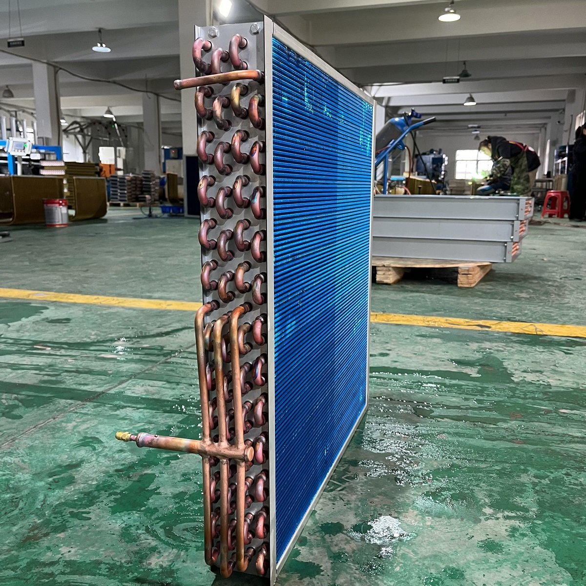 Customize Condensers, Evaporators, Copper Tubes And Aluminum Fins Of air Conditioner Condensers.