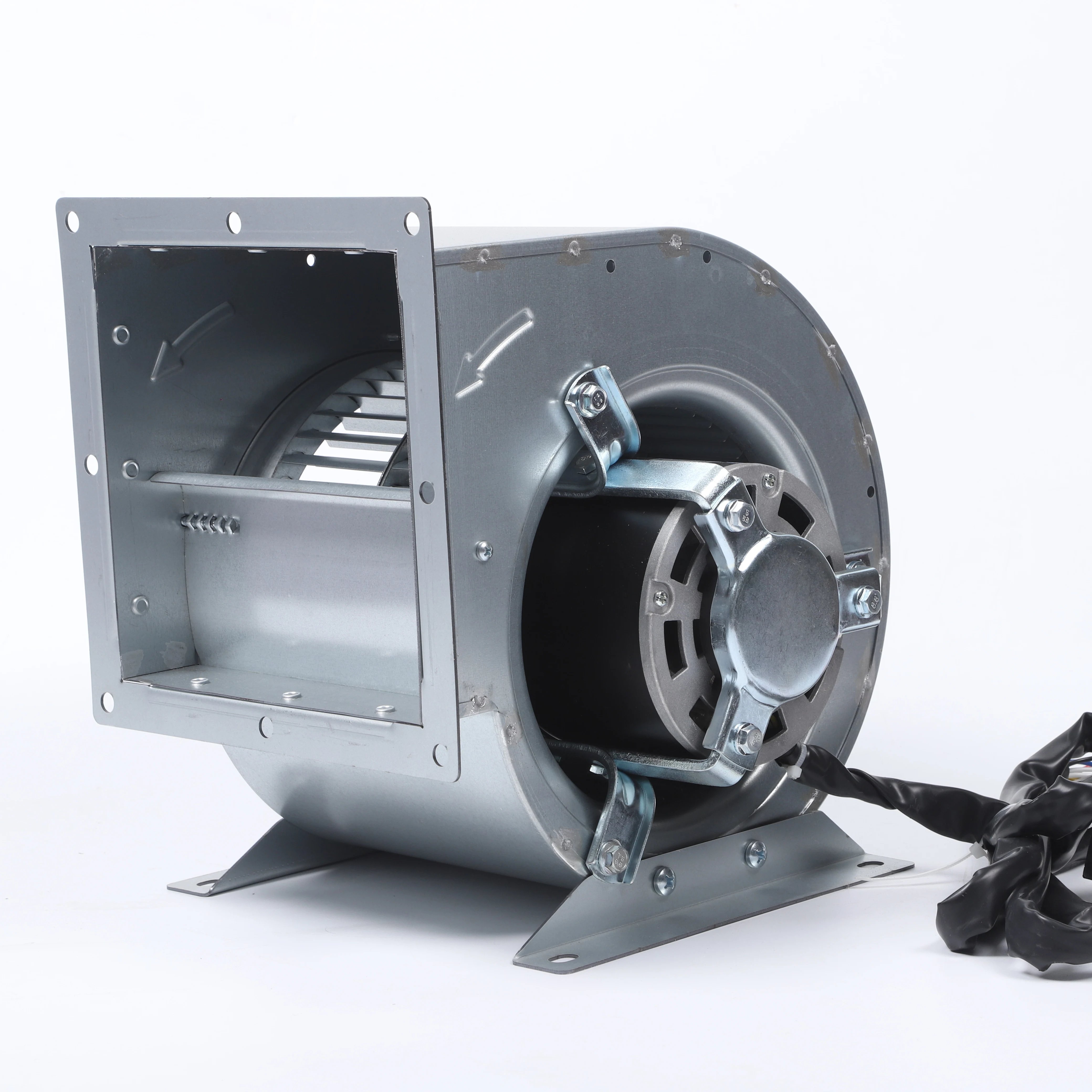 7/7 Inch 200W Forward Curved Double Inlet Metral Centrifugal Duct Blower Fan Speeds Regulation