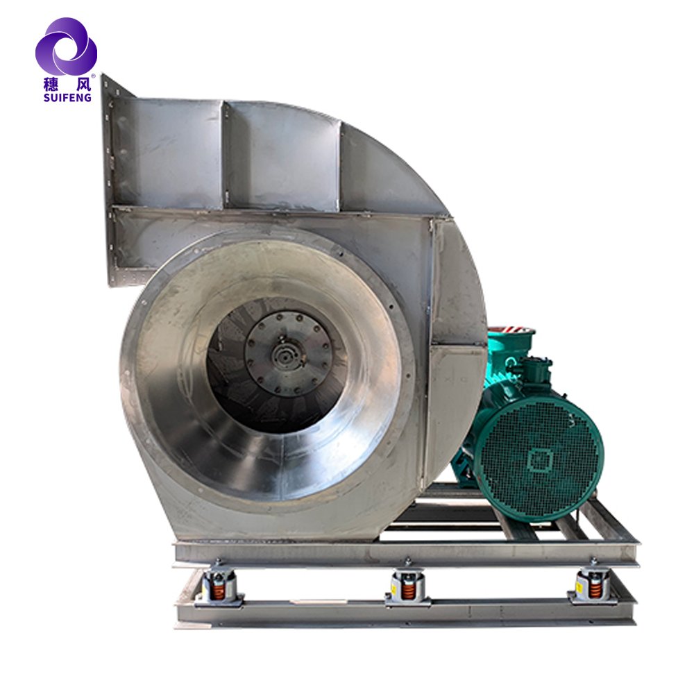 Stainless Steel Gas Exhaust Centrifugal Blowers Fans Ac Cement Industry Blowers