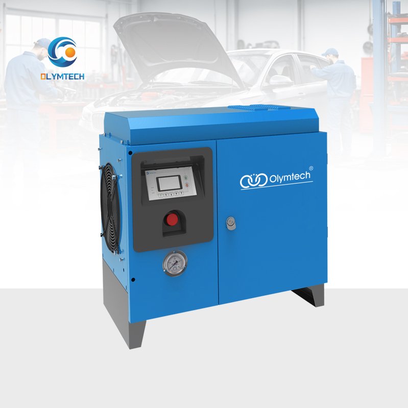 5.5kw Belt-Driven Industrial Air Compressor 8-12.5Bar 10hp Three-Phase Low Noise Fixed Speed Type Engine Motor Core Components