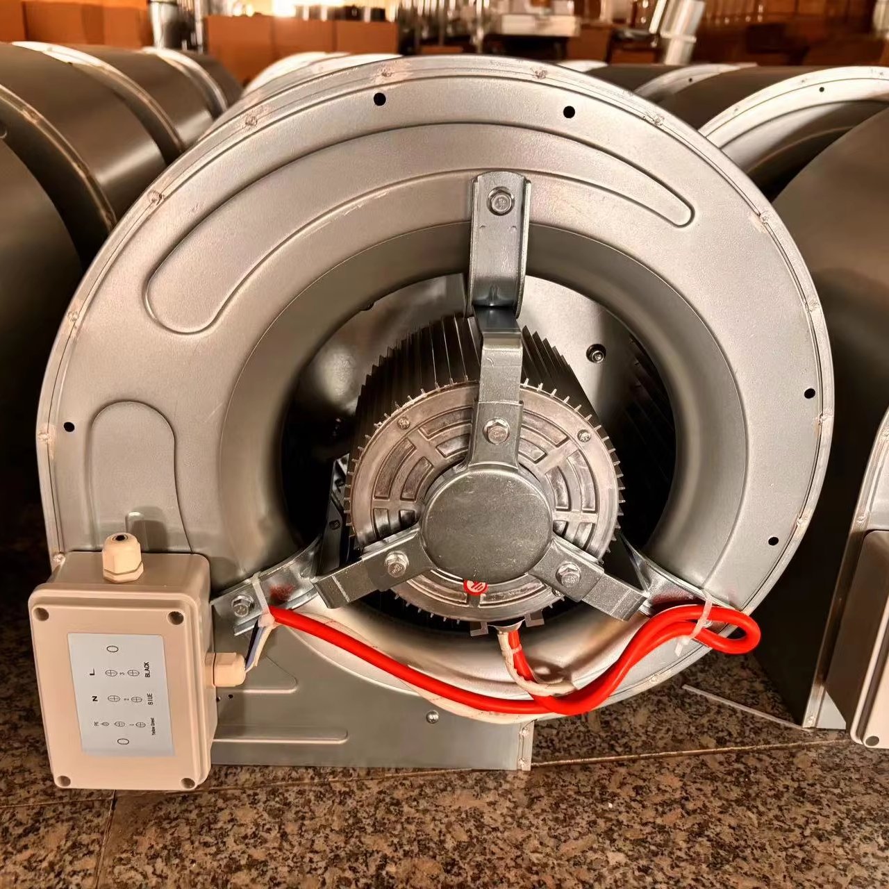 Yuyao Jiale 10-10-550W-6P 230v 900rpm 235CFM Centrifugal Fan with Metal Box Customized Centrifugal Blower