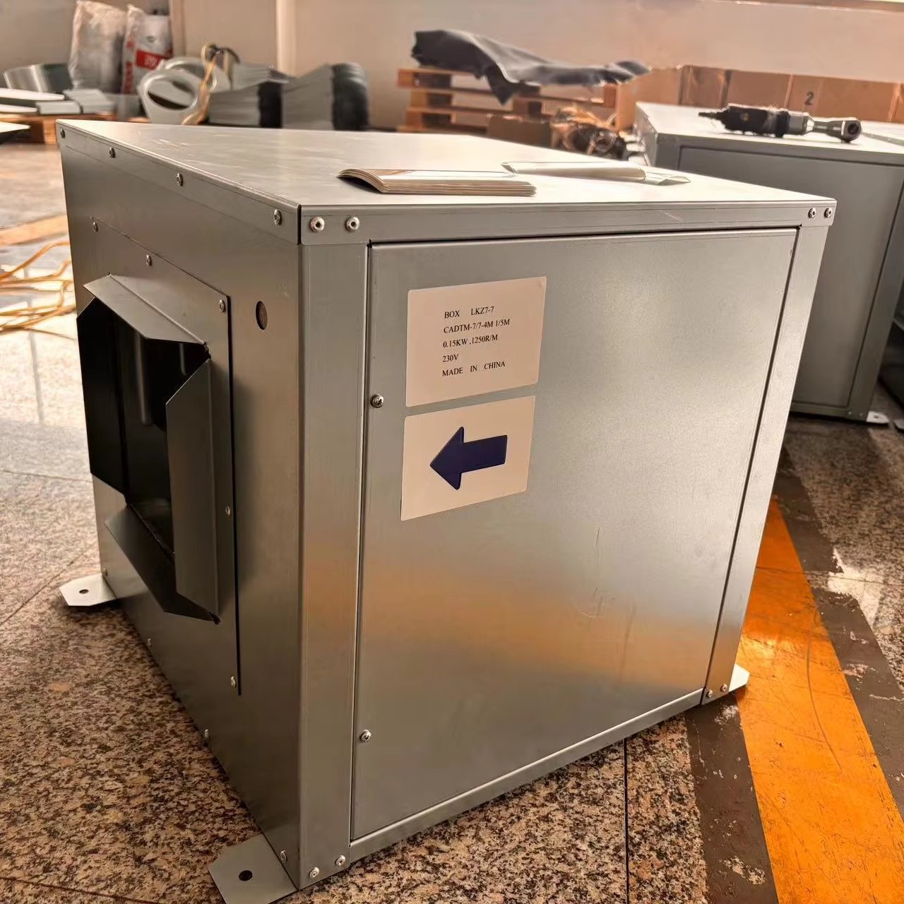 Yuyao Jiale 10-10-550W-6P 230v 900rpm 235CFM Centrifugal Fan with Metal Box Customized Centrifugal Blower