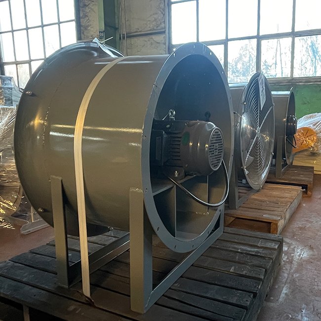 Customizable High Quality Industrial Axial Fan Low Noise Stainless Steel Blades Smoke Exhaust Ventilation 380V Free Standing OEM