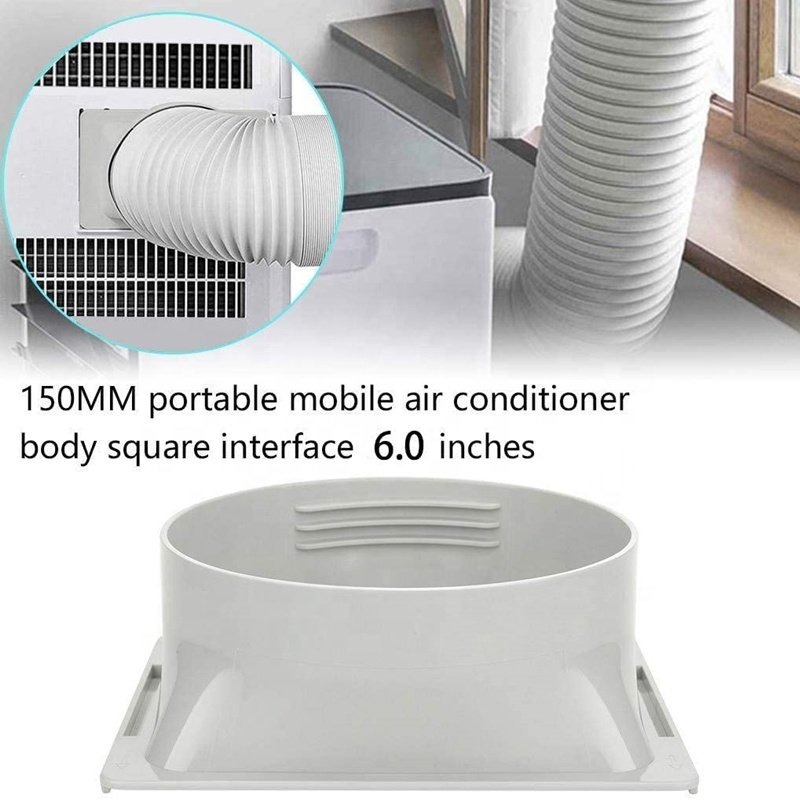 5.9inch square air Exhaust Hose Connector air Conditioning Accessory Portable Air Conditioner Window Adapter