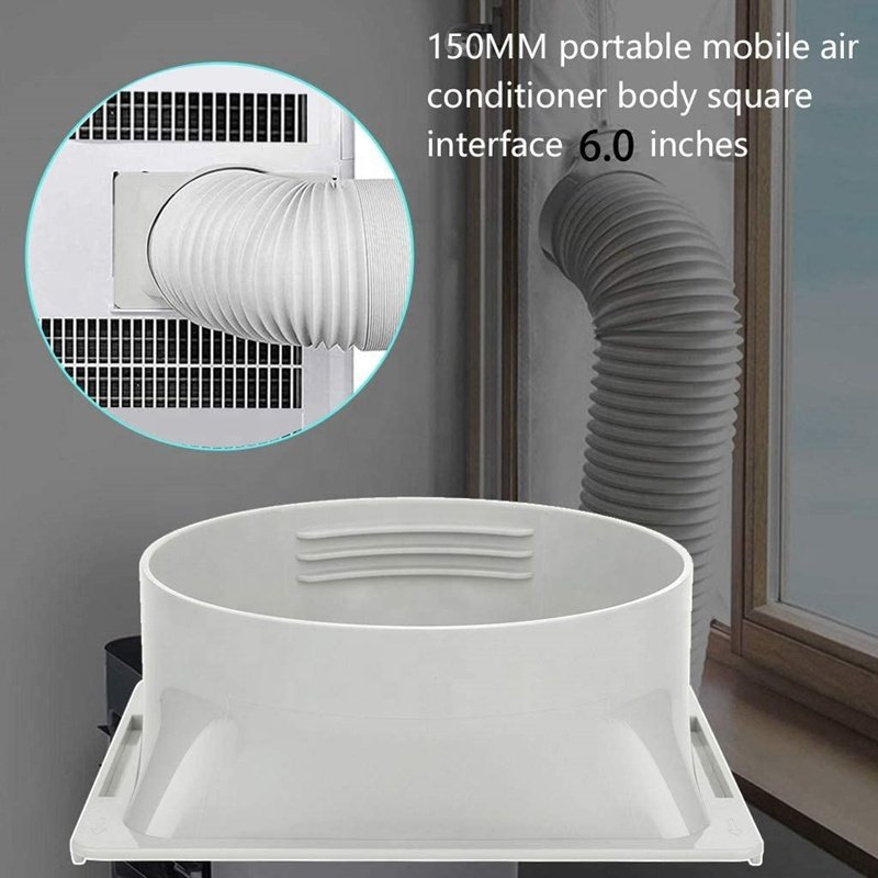 5.9inch square air Exhaust Hose Connector air Conditioning Accessory Portable Air Conditioner Window Adapter