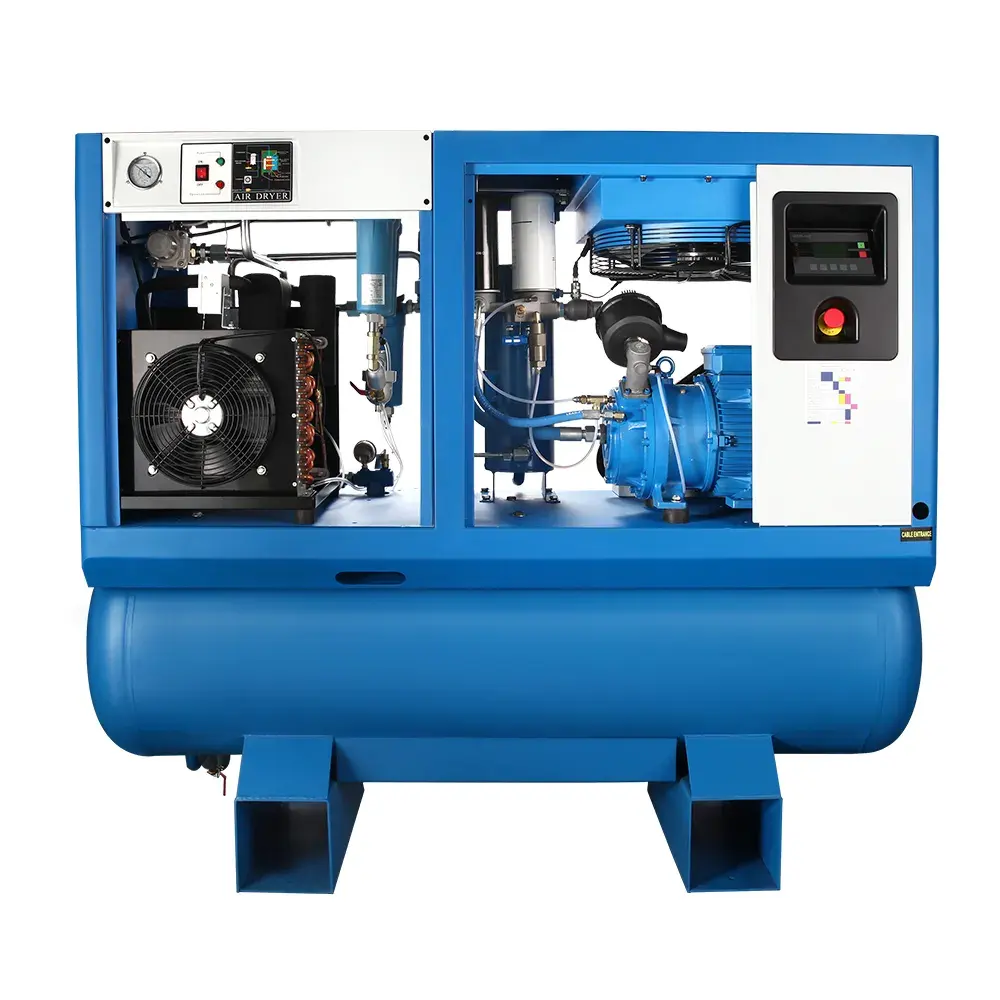 Hot Sale 11kw 15hp 16ar Electric Portable Silence air Compressor for Blow Machine