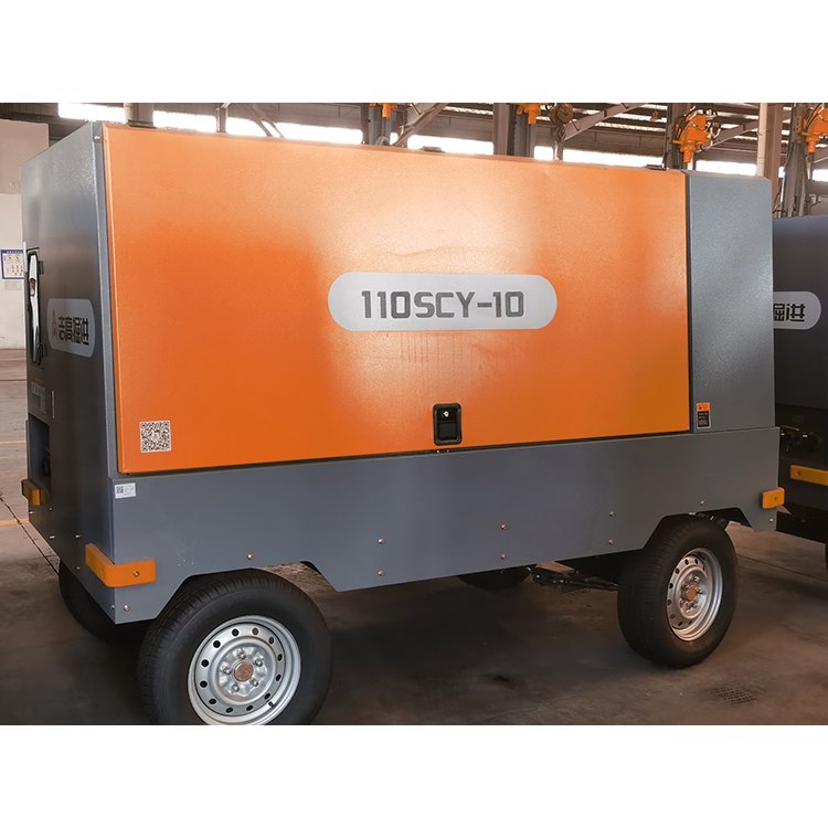 High Efficient Portable Diesel Engine Screw Air Compressor for Water Well Drilling Rig Compressor 25 bar