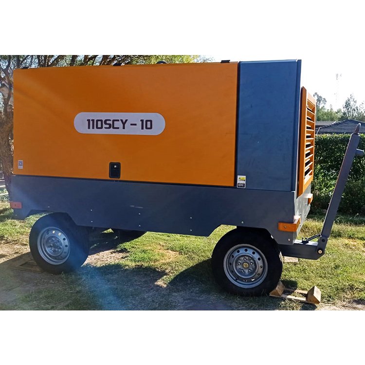 High Efficient Portable Diesel Engine Screw Air Compressor for Water Well Drilling Rig Compressor 25 bar