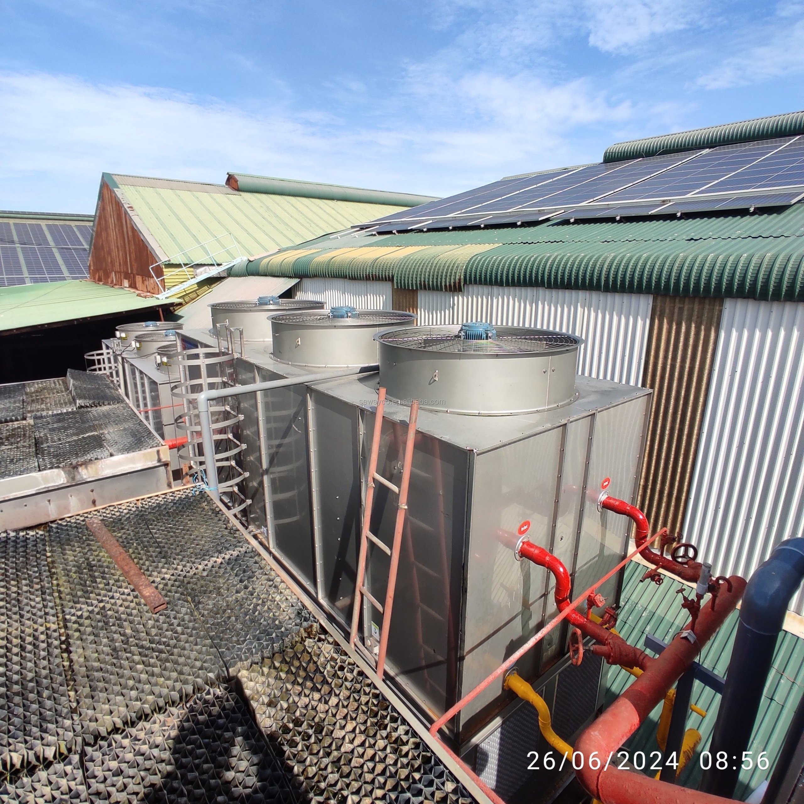R717 R404 R507 Industrial Freon Ammonia Refrigeration Evaporative Condenser for Cold Storage Manufacturer