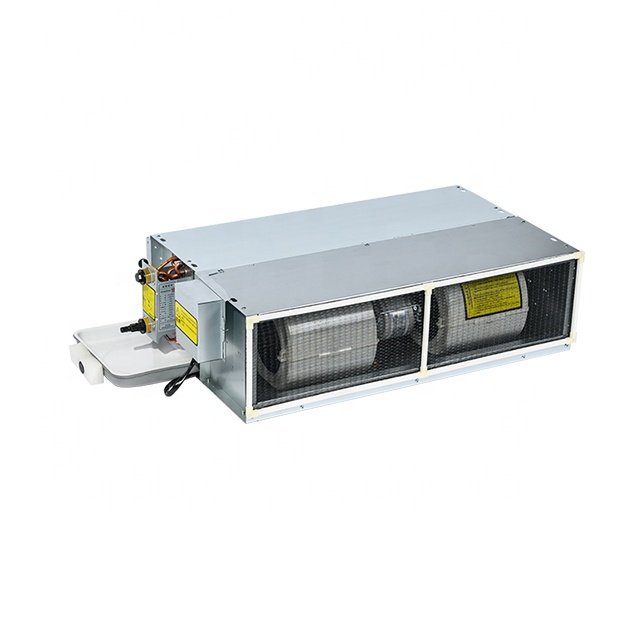 High Quality Customized air Outlet Chilled Water Horizontal Concealed Ducted Fan Coil Unit for Heating and Cooling