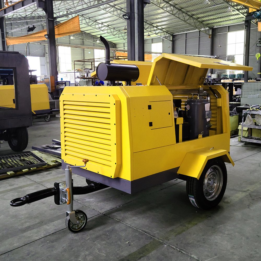 Karlos Air Compressor Diesel Various Working Environments Screw Air Compress for Mine Drilling and Blasting
