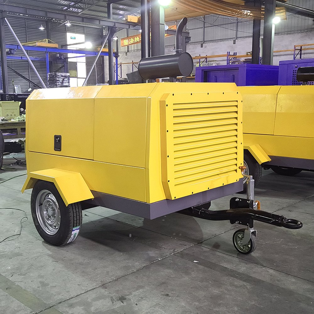 Karlos Air Compressor Diesel Various Working Environments Screw Air Compress for Mine Drilling and Blasting