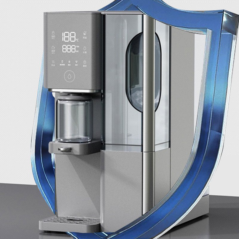New Design Countertop Zero Installation RO Reverse Osmosis Water Filter System Hot Water Dispenser Moveable Pure Water Tank