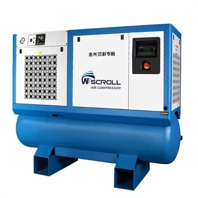 Hot Selling 11kw 16 bar Portable Silence Laser Cutting Electric Scroll air Compressor for Sale