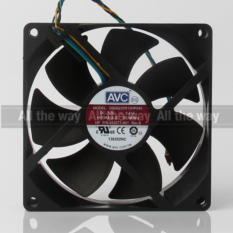 NEW AVC 24V 48V DC12V 0.41A EC AC 92x92x25mm 9CM 9025 4-wire PWM Axial Flow Ventilation Centrifugal DS09225R12HP045 Cooling Fan