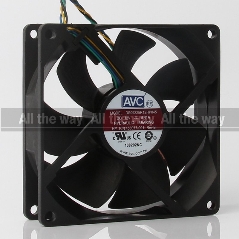 NEW AVC 24V 48V DC12V 0.41A EC AC 92x92x25mm 9CM 9025 4-wire PWM Axial Flow Ventilation Centrifugal DS09225R12HP045 Cooling Fan