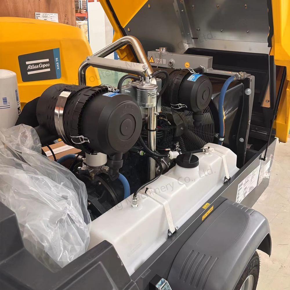 Atlas Copco Medium diesel Screw Mobile air Compressors XAHS350 12bar 18bar 350cfm