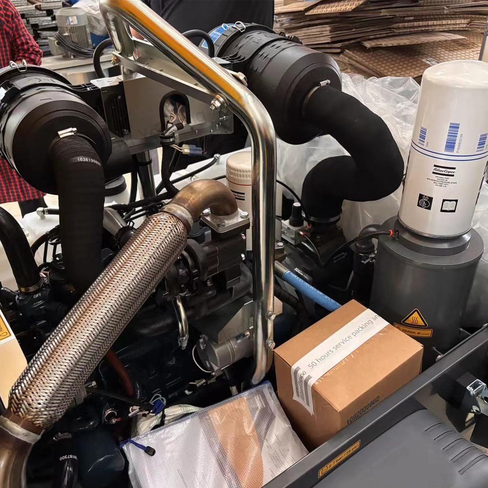 Atlas Copco Medium diesel Screw Mobile air Compressors XAHS350 12bar 18bar 350cfm