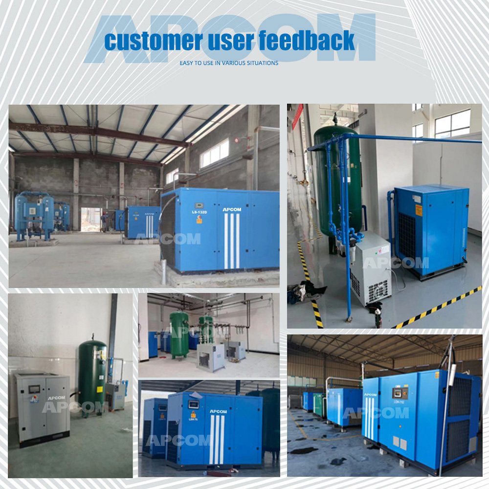 45KW Atlas Copco air End 60 HP Compresor De Aire 60HP Industrial Screw air Compressor 45 KW