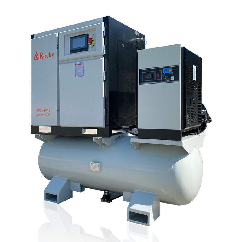 Rocky 15kW 20HP All in One Screw Air Compressor 20 Bar Industrial Air Compressor for Laser Cutter