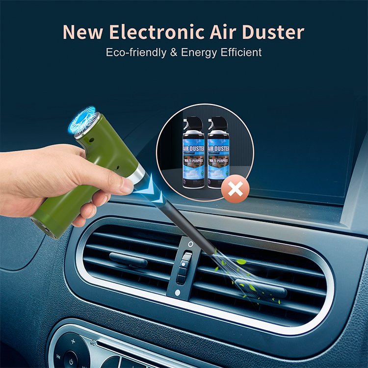 Mini Electric Air Duster 80000RPM Compressed Turbo Jet Air Blower Adjustable Rechargeable Car Dryer for Car & Camping Cleaning