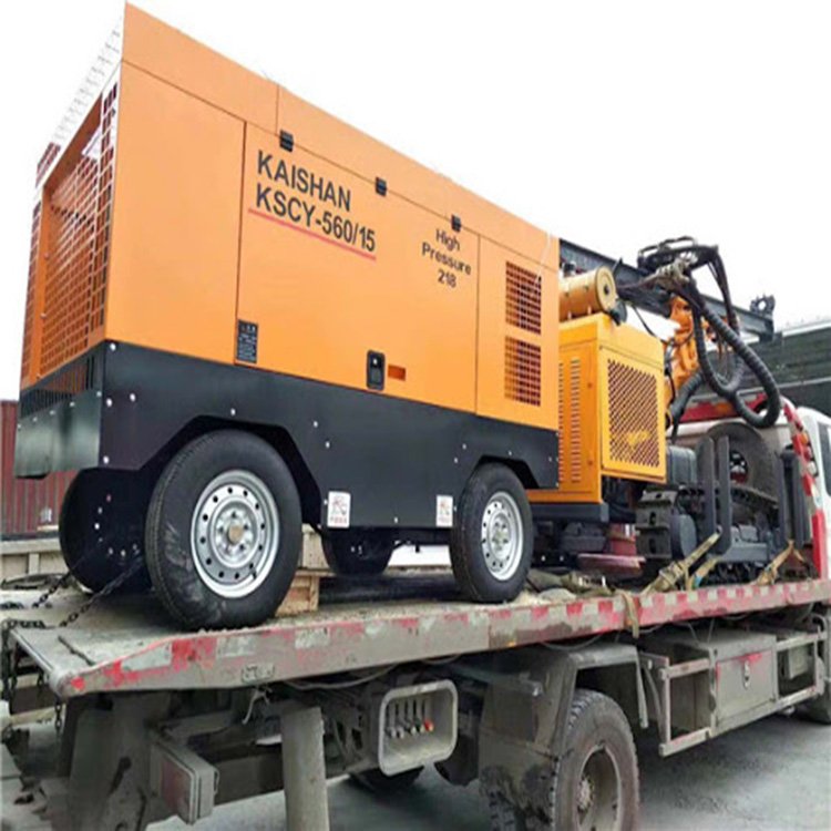 Water Drilling Machine Whit diesel Screw air Compressor