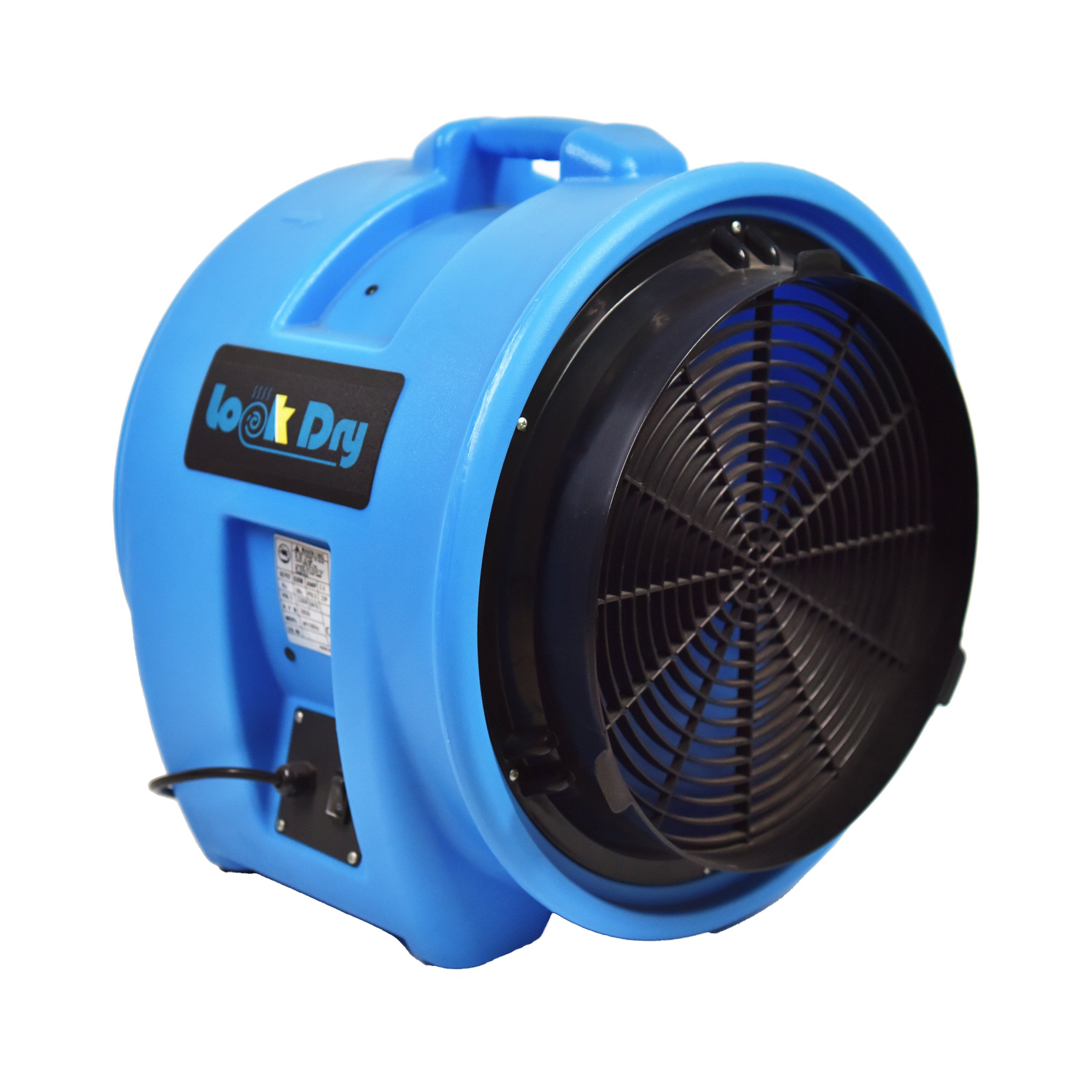 High Velocity 1/4 HP 4300cfm Axial Blower Fan 2-Speed Downdraft Dryer with High Velocity Air Mover Electric Dryer Drum Fan