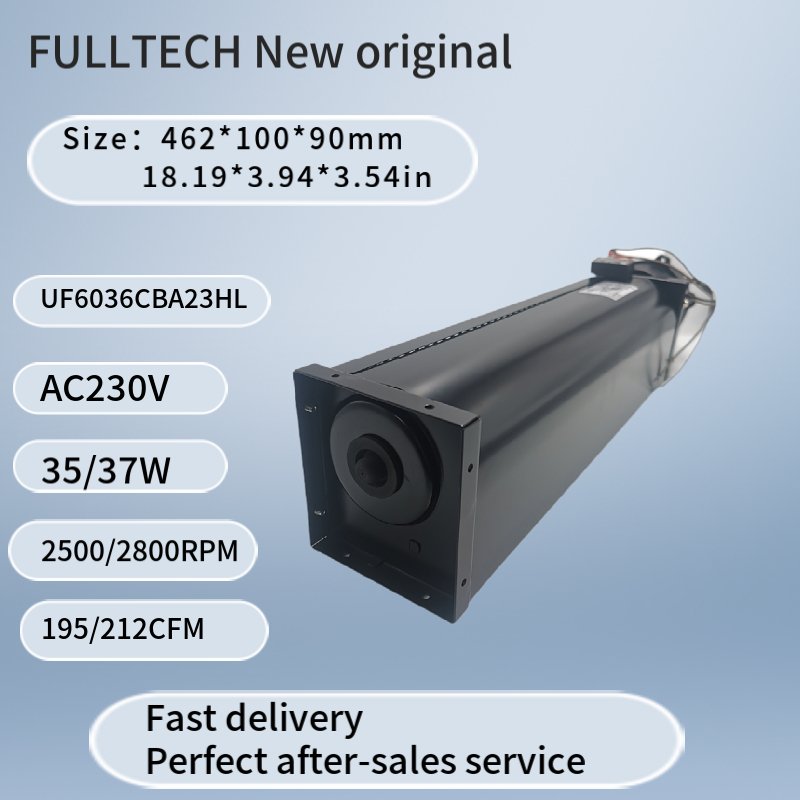 FULLTECH UF6036CBA23H-L AC230V 2P Cross Motor Fb-9b 220V Fans Elevator Equipment Hvls Fan Cross Flow Fan