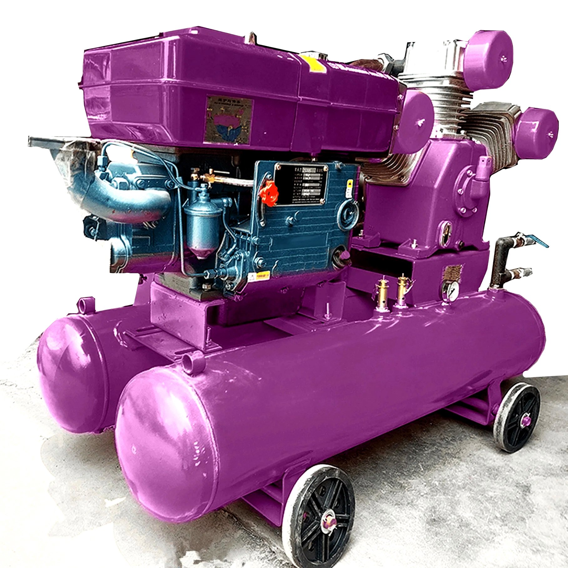 W3.5/5 Good Quality Diesel Air Compressor Diesel Compressor 200L