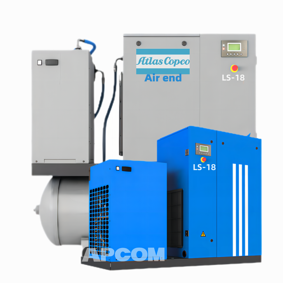 5.5kw Atlas Copco Head 4 KW 5.5 18 15 KW 11 7.5 KW Screw air Compressor Small